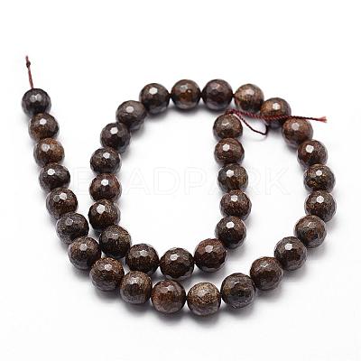 Natural Bronzite Beads Strands G-D840-18-10mm-1