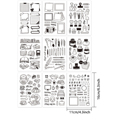 Acrylic Stamps DIY-GL0001-27-1