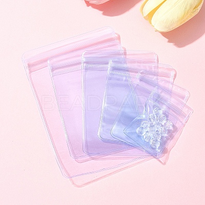 60Pcs 6 Styles Rectangle PVC Resealable Packaging Bags OPP-FS0001-17-1