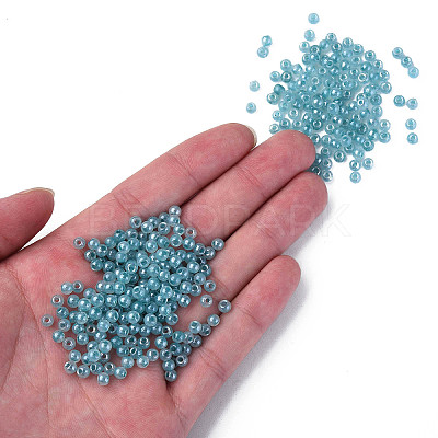 6/0 Imitation Jade Glass Seed Beads X1-SEED-N004-006-20-1