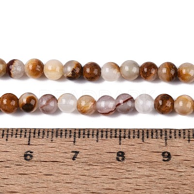 Natural Wood Lace Stone Wooden Jasper Beads Strands G-B128-A04-01-1