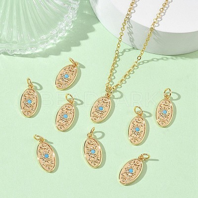 SHEGRACE Brass Micro Pave Cubic Zirconia Pendants XGRQ4G867-550G-1
