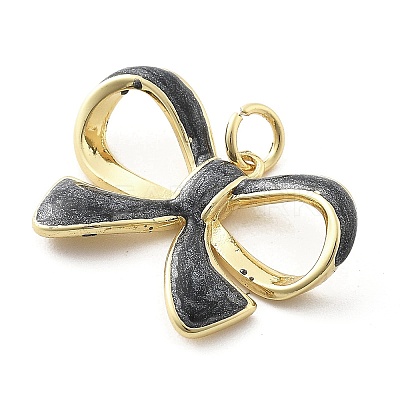 Brass Enamel Pendants KK-Q029-05G-02-1