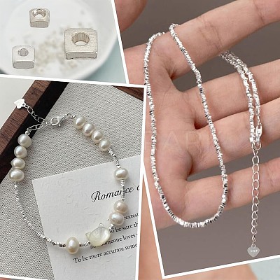114Pcs 3 Styles 925 Sterling Silver Beads STER-AR0001-09-1