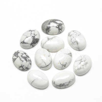 Natural Howlite Cabochons X-G-R415-14x10-29-1