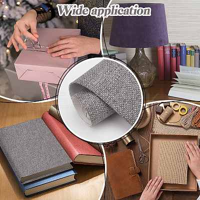 Imitation Linen Cloth Book Covers AJEW-WH0314-504C-1