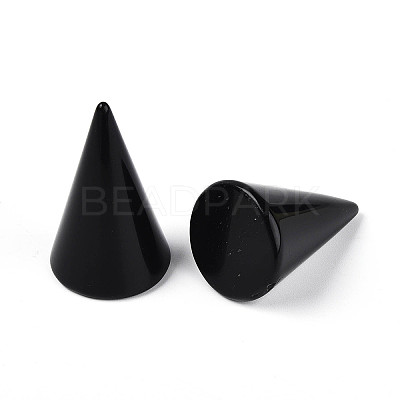 Natural Obsidian Ring Display Stands G-T144-06H-1