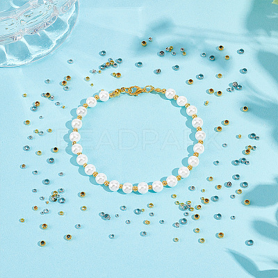 800Pcs 8 Colors Brass Crimp Beads FIND-UN0004-36-1