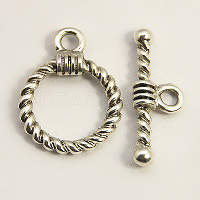 Tibetan Style Alloy Toggle Clasps TIBE-EA9138Y-LF-1