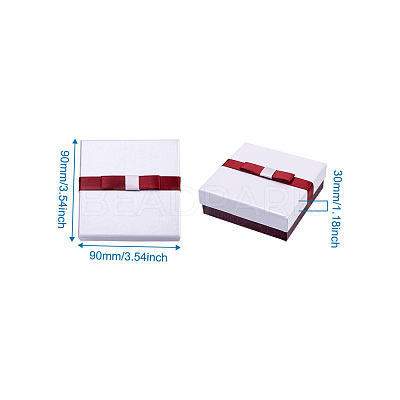 Rectangle Jewelry Set Cardboard Boxes CBOX-TA0001-02-1