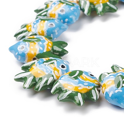 Handmade Porcelain Beads PORC-G002-54K-1