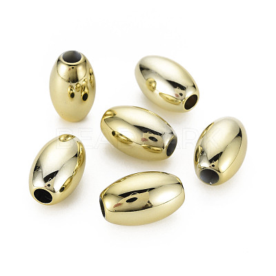 UV Plating Acrylic European Large Hole Beads PACR-T005-23A-1