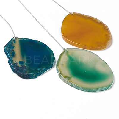 Chakra Flat Round with Tree of Life Wire Wrapped Wind Chimes HJEW-H054-01-1