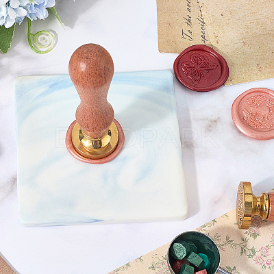 Marble Pattern Porcelain Wax Seal Mats AJEW-WH20007-82A-01-1