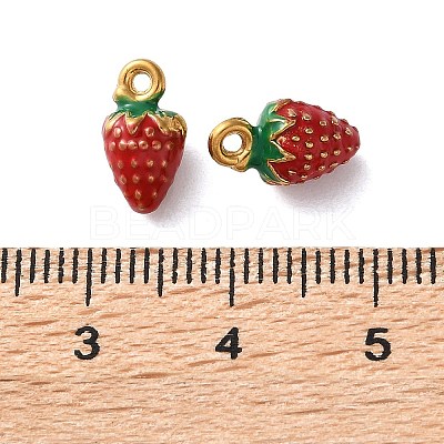 304 Stainless Steel Enamel Charms STAS-B100-06G-09-1