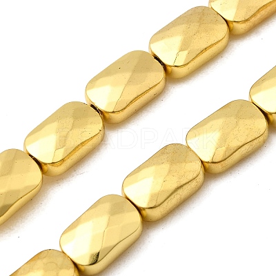 Electroplate Glass Beads Strands EGLA-F166-18-1