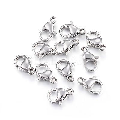 304 Stainless Steel Lobster Claw Clasps STAS-H353-D-02-1
