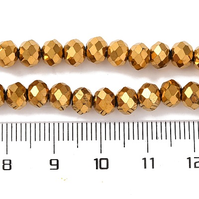 Electroplate Transparent Glass Beads Strands EGLA-A034-T6mm-UA01-1