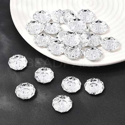 Acrylic Rhinestone Buttons X-BUTT-J003-01-1