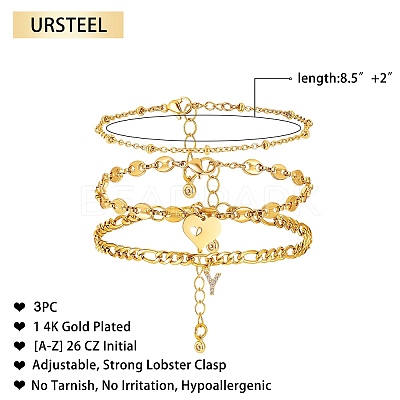 Anklets Sets AJEW-AN00383-25-1