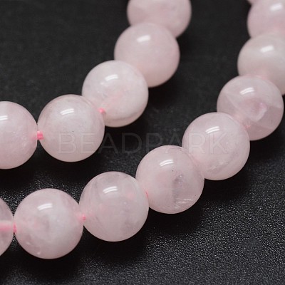Natural Madagascar Rose Quartz Beads Strands G-K285-33-12mm-01-1