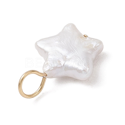 Natural Keshi Pearl Charms PALLOY-JF04240-01-1