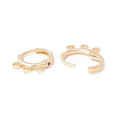 Brass Huggie Hoop Earring Findings KK-A158-02G-1