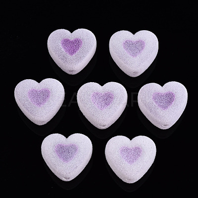 Flocky Acrylic Beads MACR-S275-28D-1