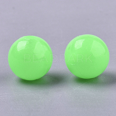 Luminous Acrylic Beads MACR-N008-25E-6MM-1