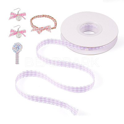 10 Yards Flat Polycotton(Polyester Cotton) Ribbon OCOR-TAC0030-01I-1