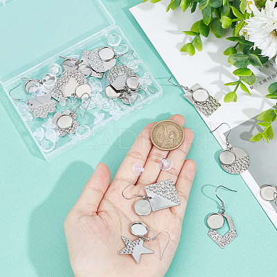 DIY Blank Dome Geometric Earring Making Kit DIY-SC0021-80-1