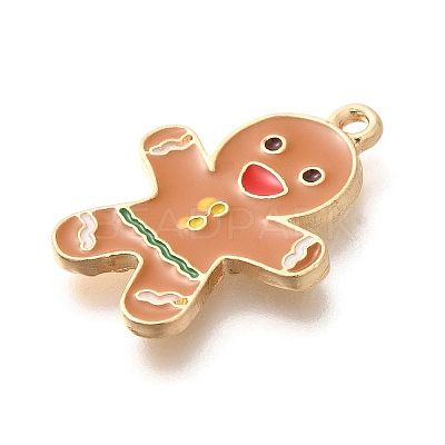 Christmas Theme Alloy Enamel Pendants ENAM-Q509-02KCG-08-1