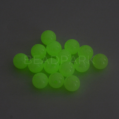 Luminous Acrylic Round Beads X-LACR-R002-8mm-01-1