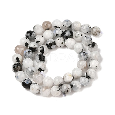 Natural Rainbow Moonstone Beads Strands G-Q1001-A05-03-01-1