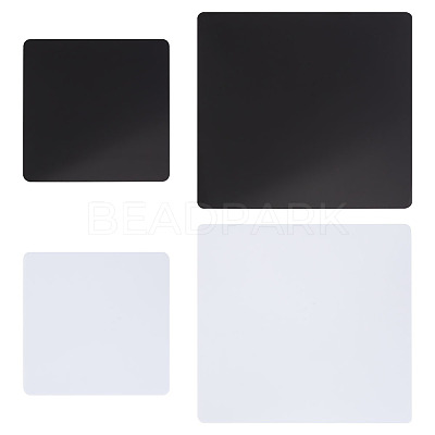 4Pcs 4 Styles Acrylic Reflection Display Board AJEW-GO0001-96-1