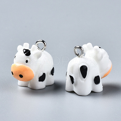 Opaque Resin Pendants RESI-S356-071-1