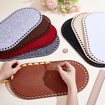 8Pcs 8 Colors Felt Bag Bottoms FIND-PH0038-09-1