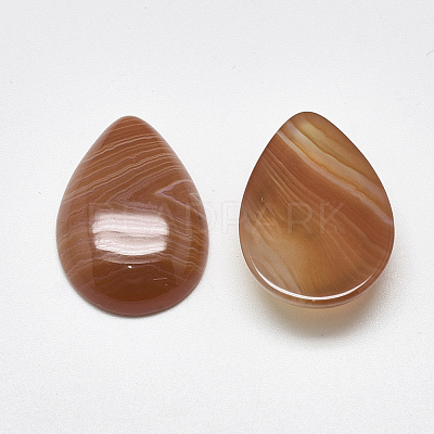 Natural Banded Agate/Striped Agate Cabochons G-T122-23G-1