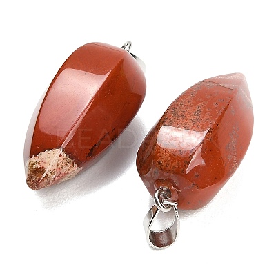 Natural Red Jasper Pendants GG-K002-16R-1