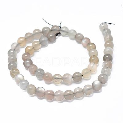 Natural Grey Moonstone Beads Strands G-F632-24-01-1