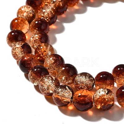 Crackle Glass Beads Strands CCG-C002-8mm-01-1