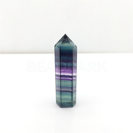 Point Tower Natural Fluorite Home Display Decoration PW23030654422-1