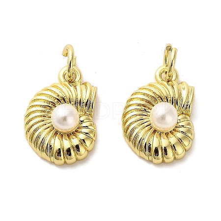ABS Imitation Pearl Charms KK-M324-16G-1