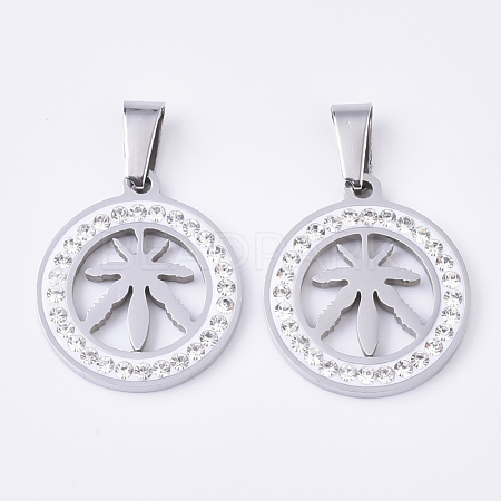 201 Stainless Steel Pendants STAS-N089-34P-1