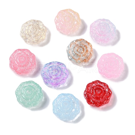 Painted Glass Beads GLAA-S202-14-1