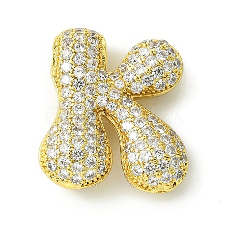 Rack Plating Brass Cubic Zirconia Pendants KK-S378-02G-K-1