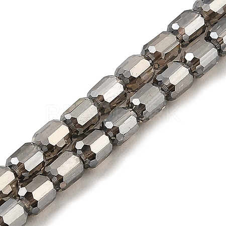 Electroplate Transparent Glass Beads Strands GLAA-C029-02A-02-1