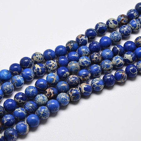 Natural Imperial Jasper Beads Strands G-I122-4mm-06-1