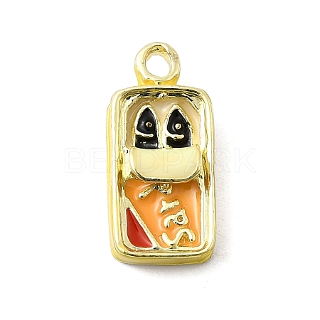 Food Theme Alloy Enamel Pendants FIND-C075-10D-G-1