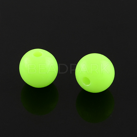 Fluorescent Acrylic Beads MACR-R517-10mm-02-1